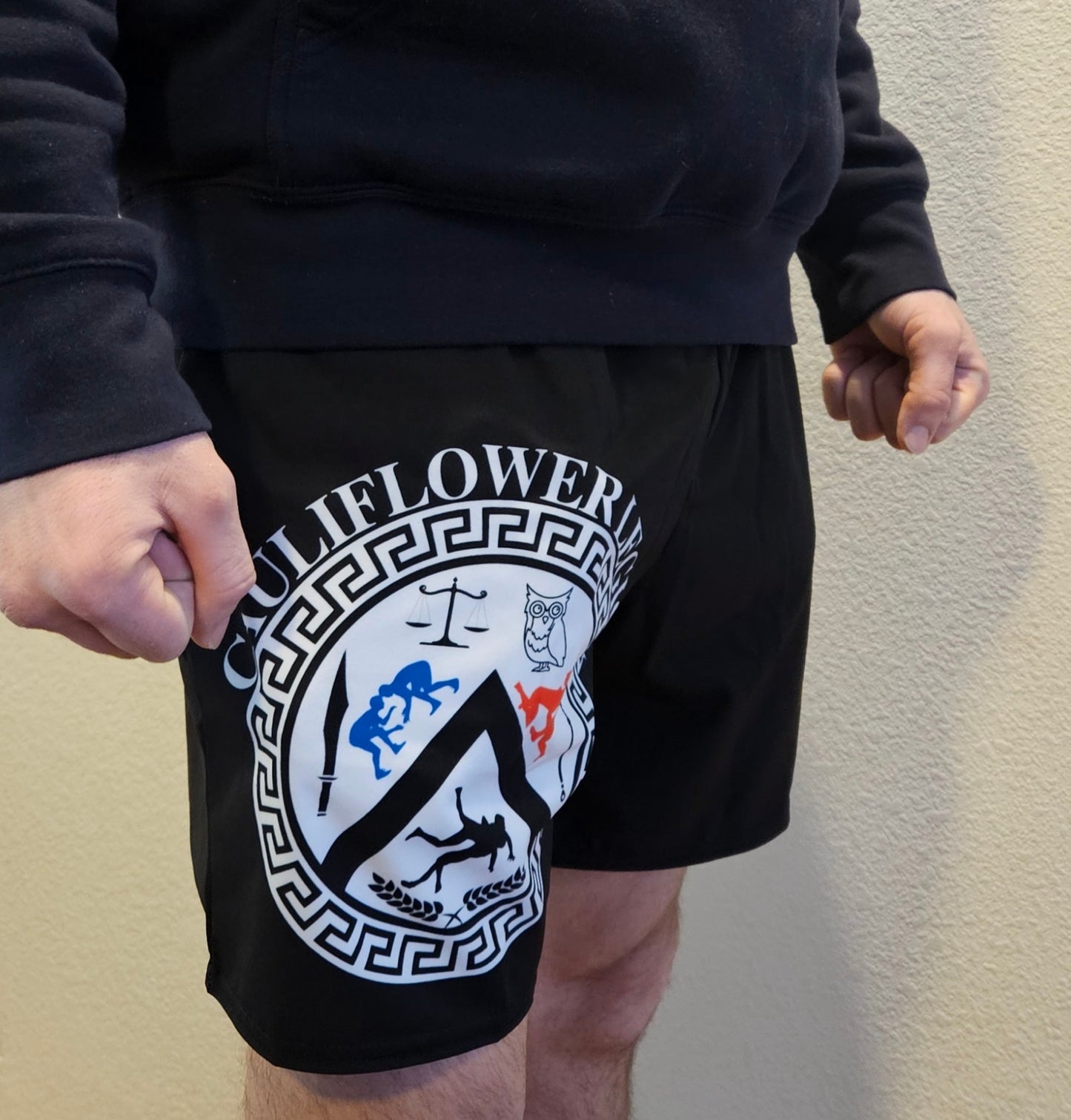 Cauliflower Legionarii Board Shorts - Black Olympiad