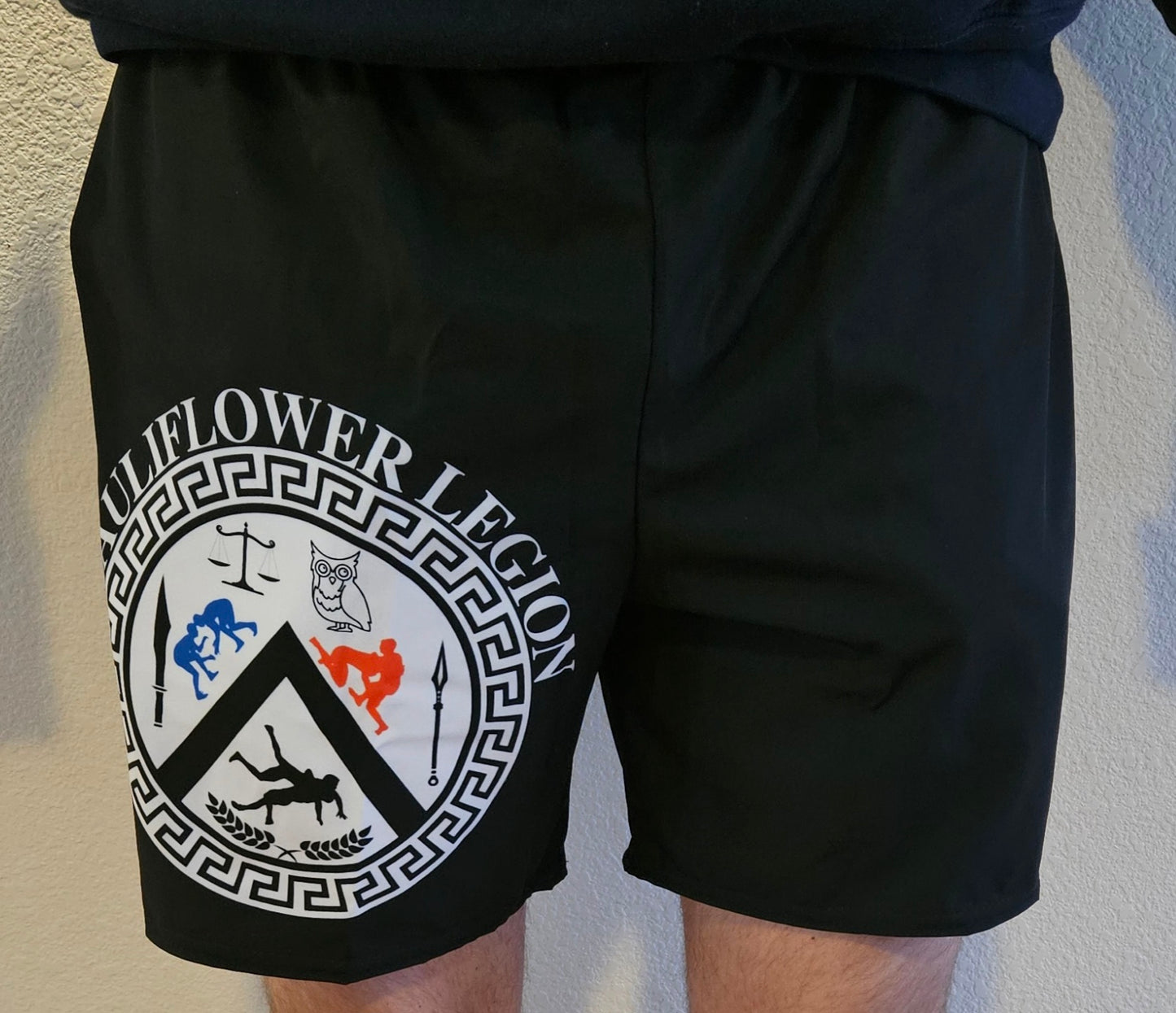 Cauliflower Legionarii Board Shorts - Black Olympiad